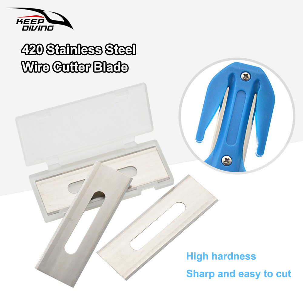 Dive Knife Titanium - Lâminas substituídas para manter o mergulho,