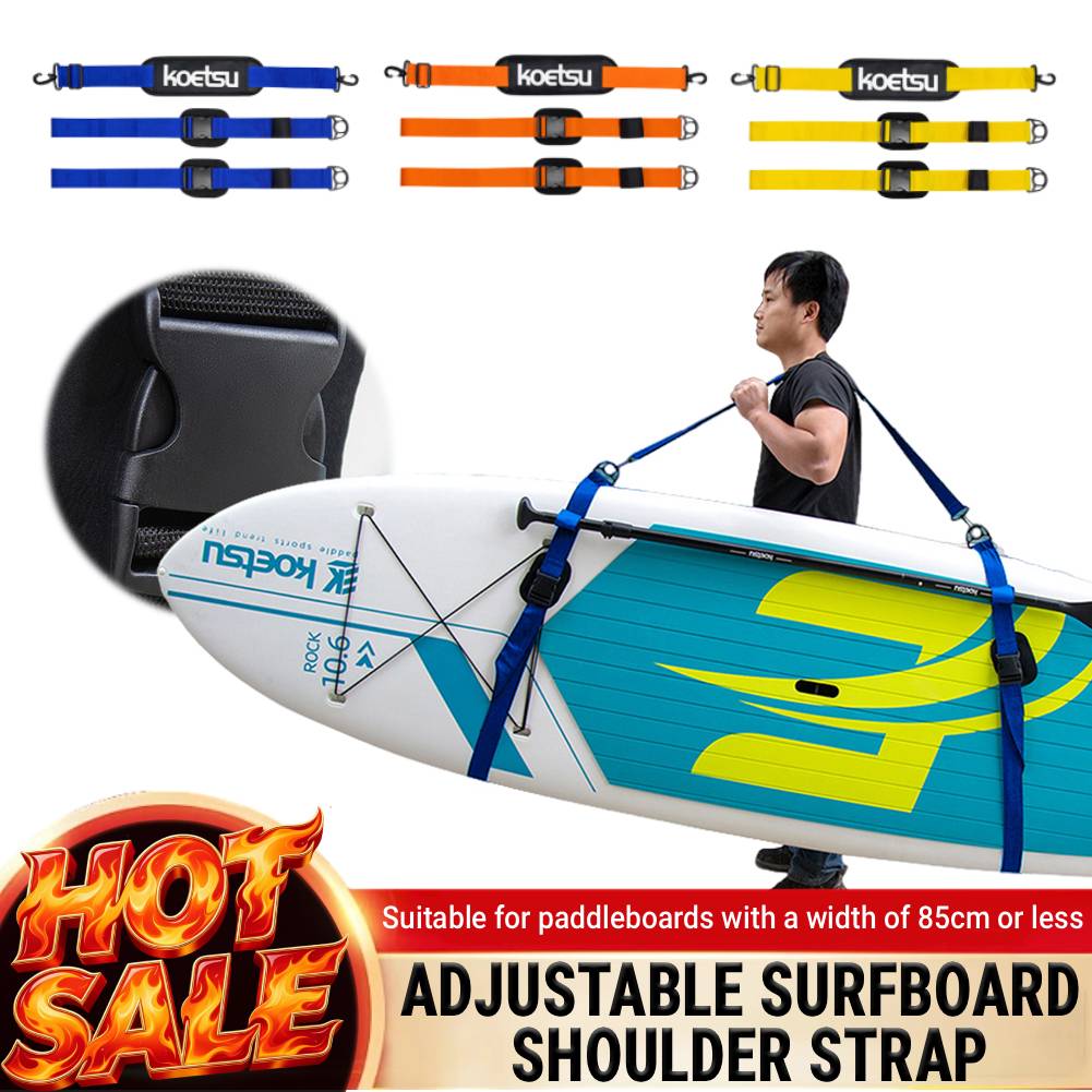 Stand Up Paddle Leash - Alça de ombro ajustável para prancha