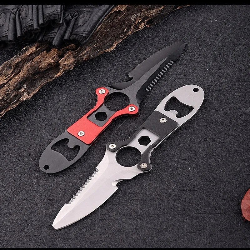 Dive Knife Titanium - Faca multifuncional de aço inoxidável, ferramenta