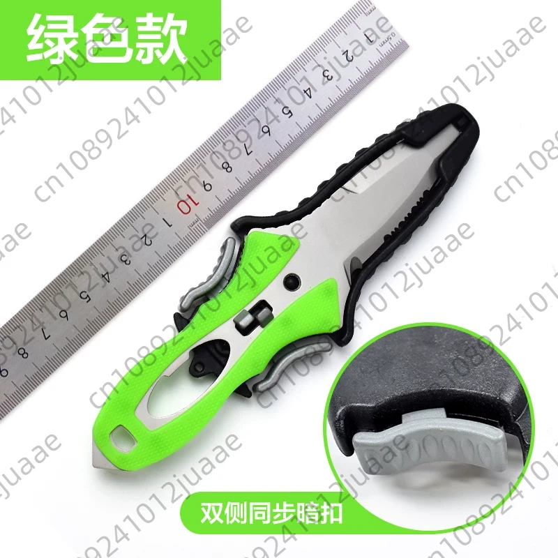 Dive Knife Titanium - Faca de Resgate Aquático, Cortador de